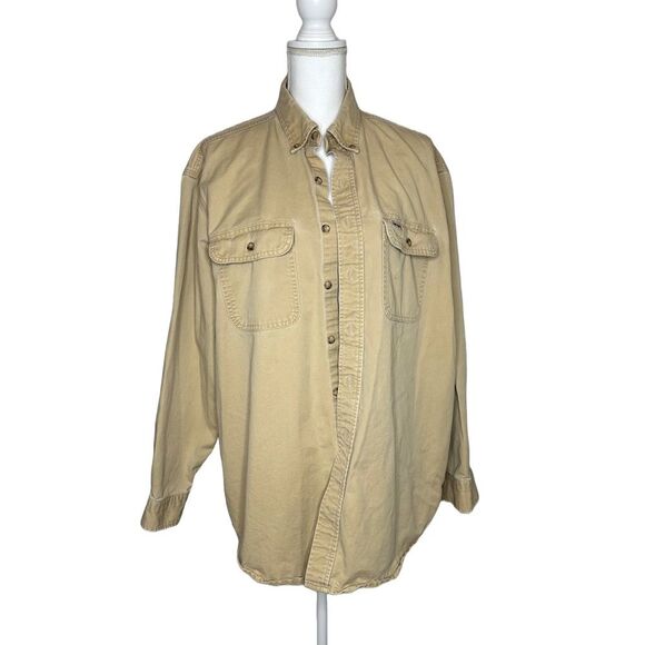 Carhartt Men's Tan Button Down Shirt XL - Picture 1 of 5